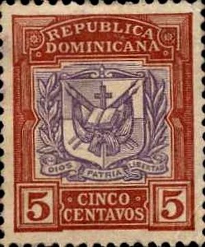 Stamp, Coat of Arms, Dominican Republic,  , Coats of Arms