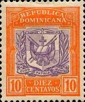 Stamp, Coat of Arms, Dominican Republic,  , Coats of Arms