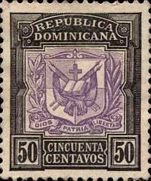Stamp, Coat of Arms, Dominican Republic,  , Coats of Arms