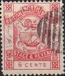 Stamp, Coat of arms, North Borneo,  