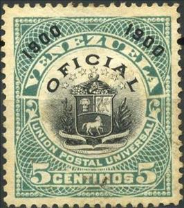 Stamp, Coat of Arms, Venezuela,  