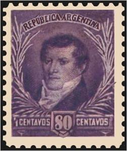 Stamp, General Manuel Belgrano (1770-1820), Argentina,  , Famous People, Generals