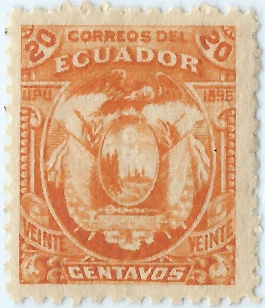 New Coat pattern inscription: UPU and the year 1896
