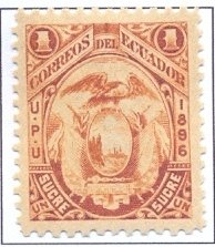 New Coat pattern inscription: UPU and the year 1896