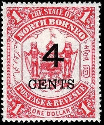Coat of Arms with overprint new value