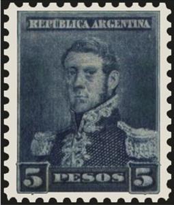 Stamp, General José Francisco de San Martin, Argentina,  , Famous People, Generals