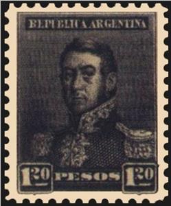 Stamp, General José Francisco de San Martin, Argentina,  , Famous People, Generals