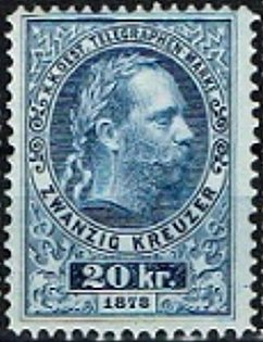 Stamp, Emperor Franz Joseph, Austria,  