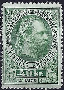 Stamp, Emperor Franz Joseph, Austria,  
