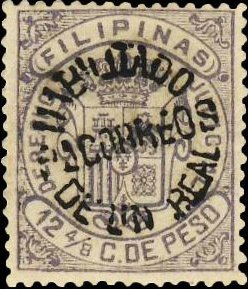 Stamp, Revenue stamp - black surcharge, Philippines,  , Coats of Arms
