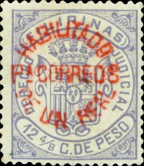 Revenue stamp - red surcharge