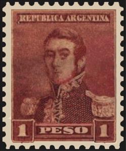 Stamp, General José Francisco de San Martin, Argentina,  , Famous People, Generals