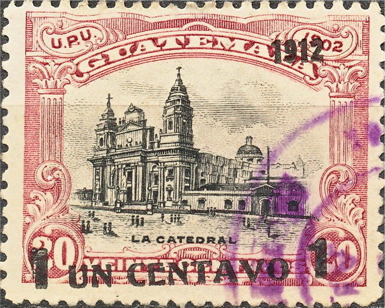 Cathedral in Guatemala - 1c on 20c