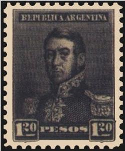 Stamp, General José Francisco de San Martin, Argentina,  , Famous People, Generals