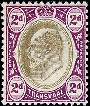 Stamp, Edward VII, South Africa,  