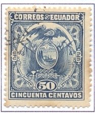 Stamp, Coat pattern, Ecuador,  