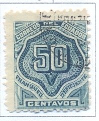 Stamp, Nunerals, Ecuador,  