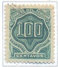 Stamp, Nunerals, Ecuador,  