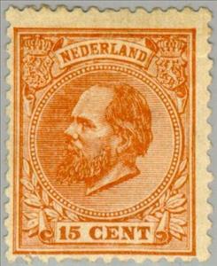 Stamp, King William III (1817-1890), Netherlands,  , Heads of State, Kings