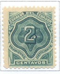 Stamp, Nunerals, Ecuador,  
