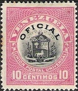 Stamp, Coat of Arms, Venezuela,  