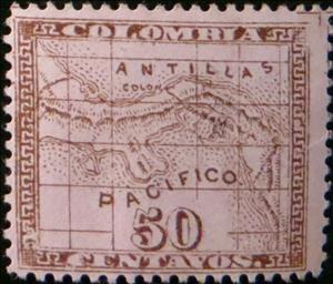 Stamp, Map of Panama, Panama,  , Maps