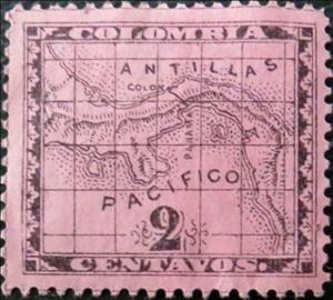 Stamp, Map of Panama, Panama,  , Maps
