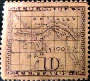 Stamp, Map of Panama, Panama,  , Maps