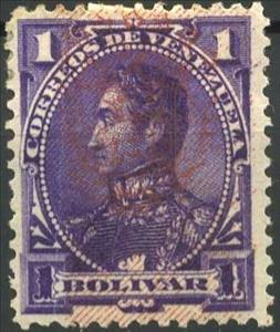 Stamp, Effigy Of Simón Bolívar, Venezuela,  
