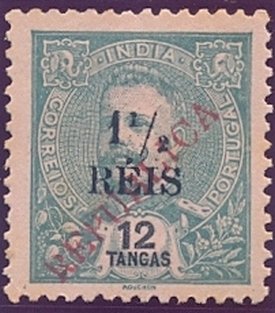 Stamp, King Carlos I, India, Portuguese,  