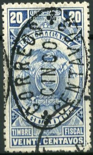 Overprinted Fiscal stamps