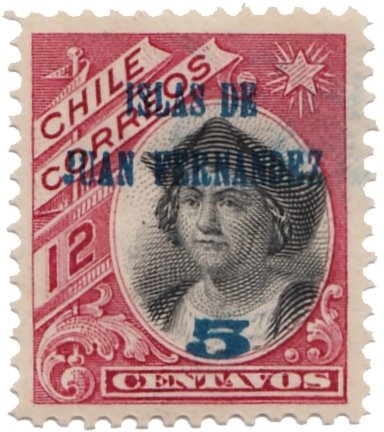 Columbus (Colon) surcharged