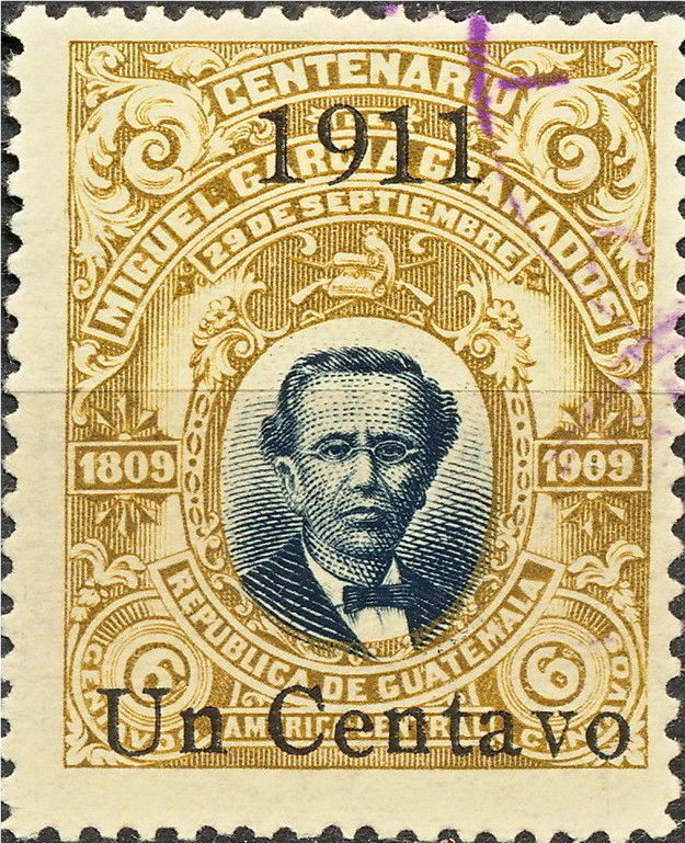 President Manuel Estrada Cabrera - 1c on 6c