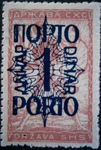 Stamp, Postage due stamps, Kingdom of Serbs, Croats and Slovenes,  , Stylized Figures / Persons