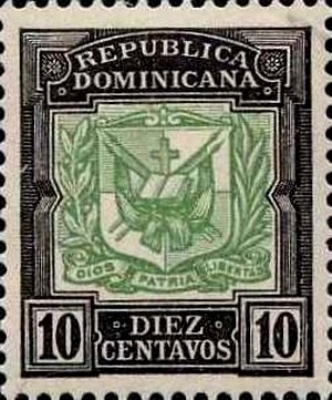 Stamp, Coat of Arms, Dominican Republic,  , Coats of Arms