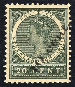 Stamp, Numeral of Value, Netherlands East Indies,  , Heads of State, Queens