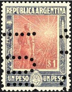 Stamp, Agricultural workman, Argentina,  , Agriculture