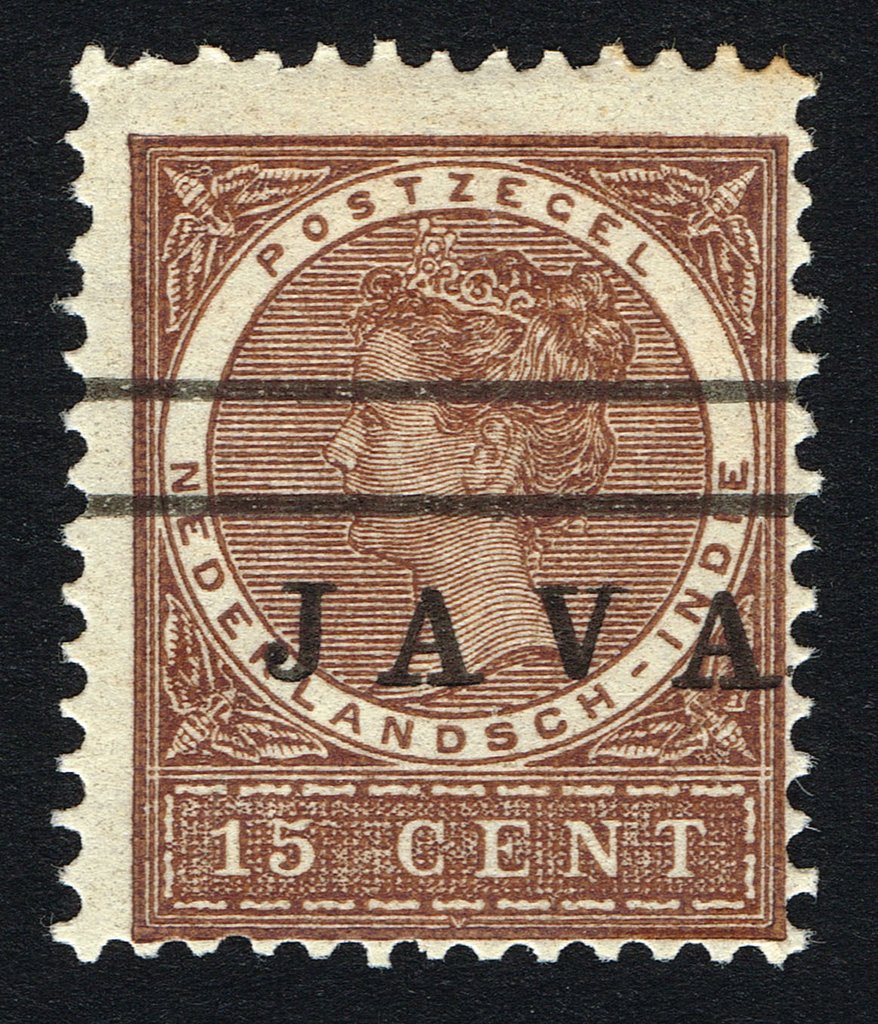 Queen Wilhelmina (Overprinted `Java`)