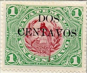 Stamp, National Emblem - 2c on 1c, Guatemala,  , Coats of Arms