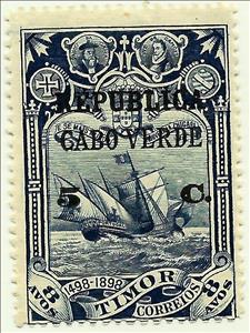 Stamp, 4th Centenary of the Discovery of the Sea Route to India, Cabo Verde,  