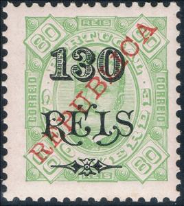 Stamp, King Carlos I, With Surcharge «REPUBLICA», Cabo Verde,  