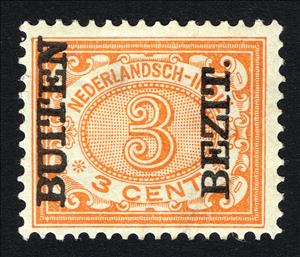 Stamp, Type `Vurtheim` (Overprinted `Buiten bezit`), Netherlands East Indies,  , Numbers