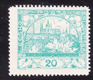 Stamp, Prague Castle, Czechoslovakia,  