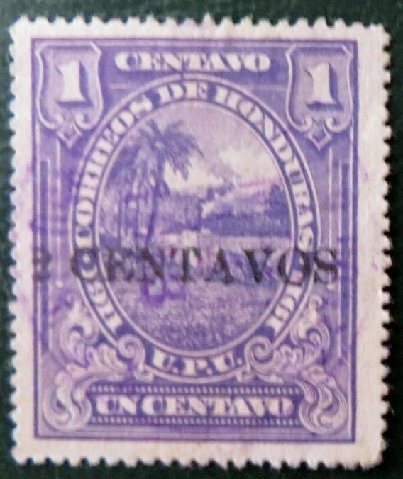 Honduran Scene surcharged