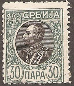 Stamp, King Peter Ier, Serbia,  