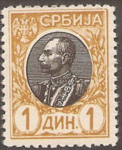 Stamp, King Peter Ier, Serbia,  