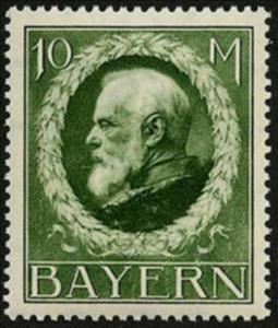 Stamp, King Ludwig III, German States,  