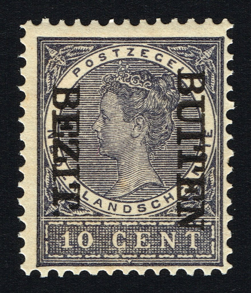 Queen Wilhelmina (Overprinted `Bezit Buiten`)