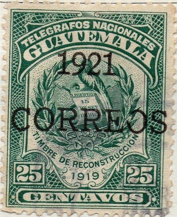 Telegraph stamps overprinted or surcharged - 25c