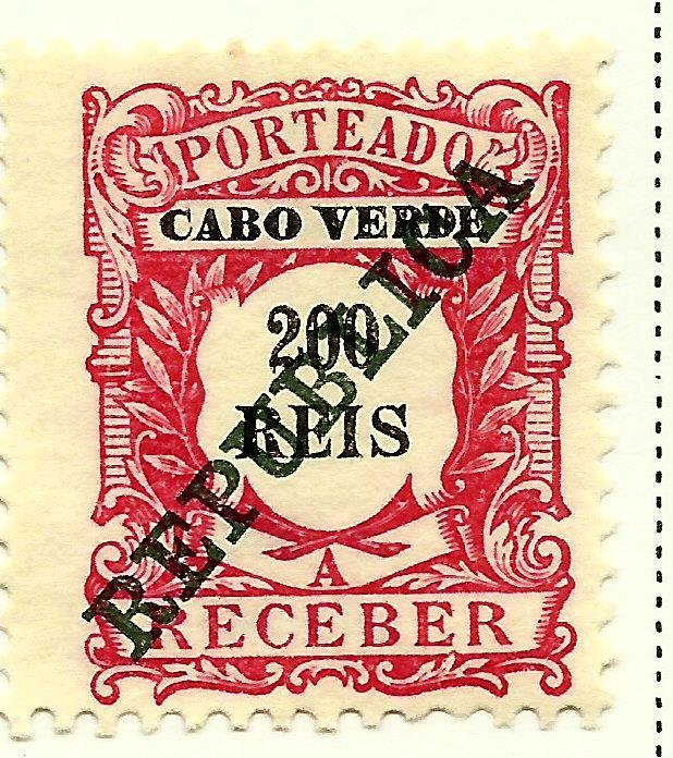 Numeral. Surcharge «REPUBLICA»